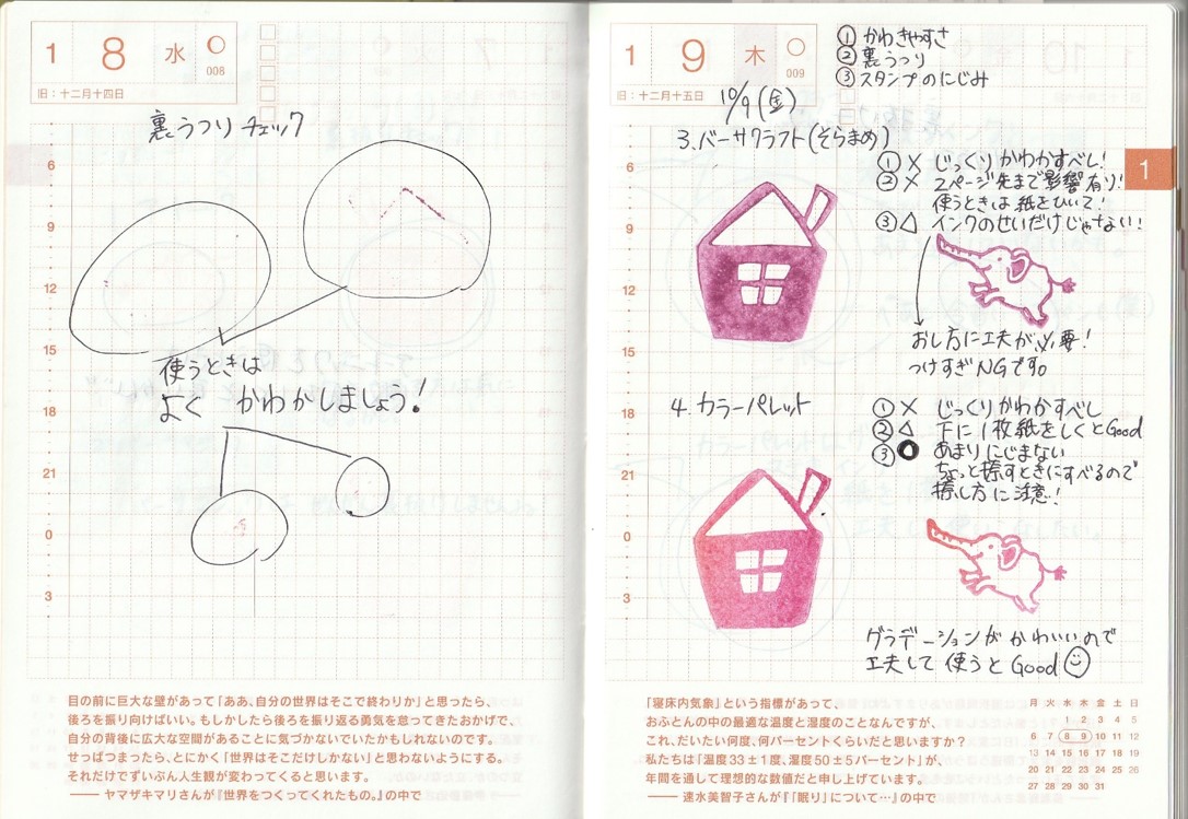 知って得する ほぼ日手帳で使える 適切なスタンプインク3選 まなてぃはんこlife